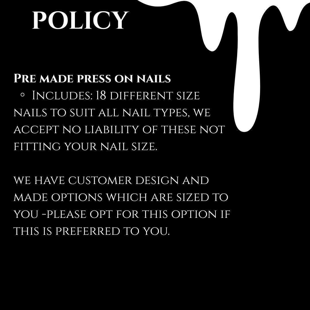Press On Nails - Pre Hand Made Designs