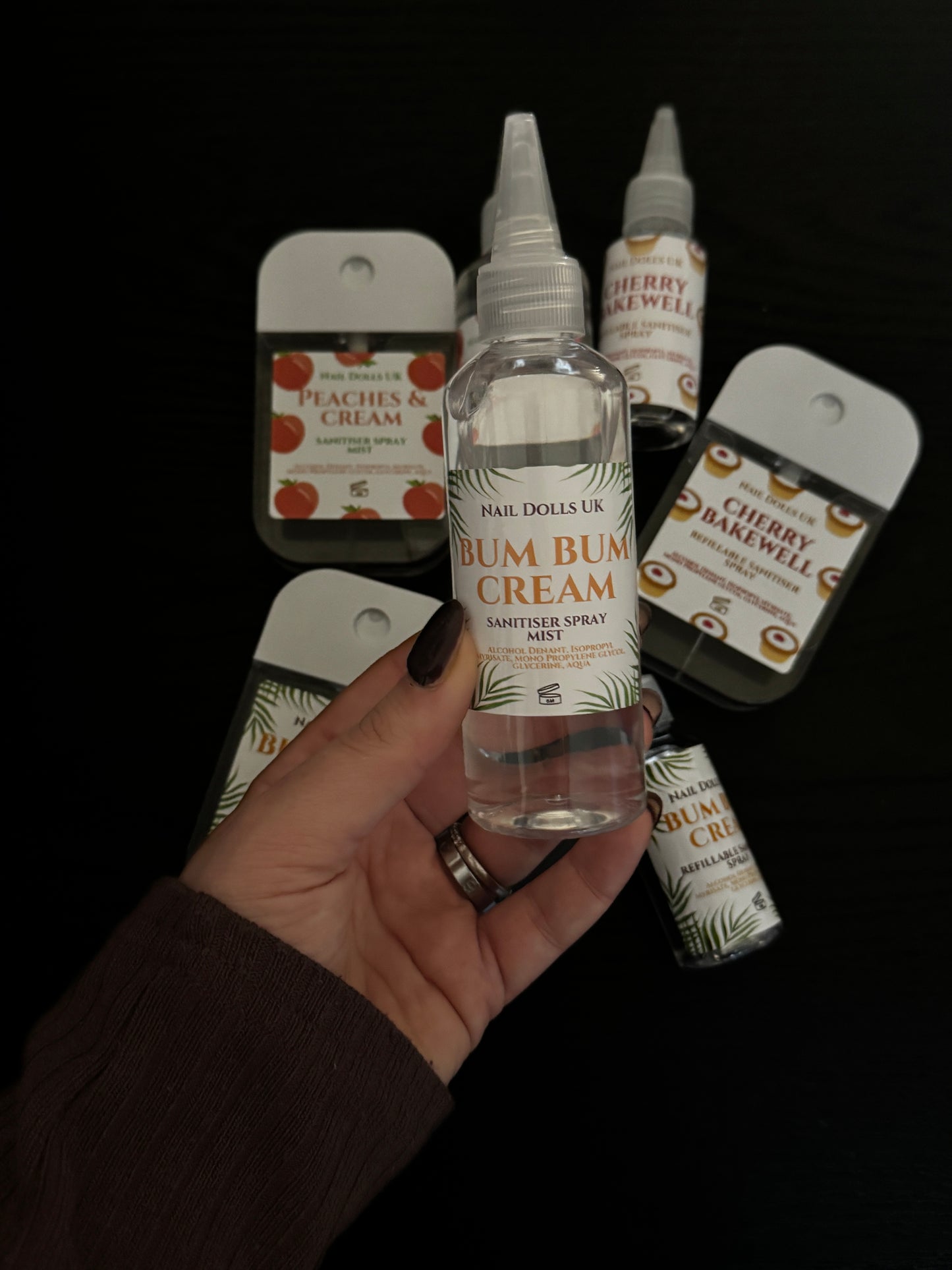Sanitising Mist Spray Refillable Bottles