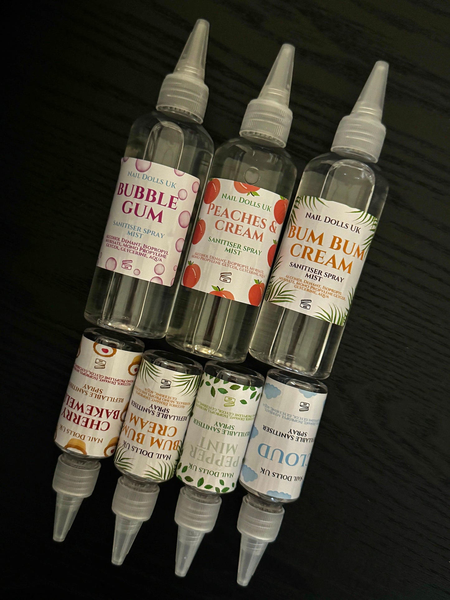 Sanitising Mist Spray Refillable Bottles